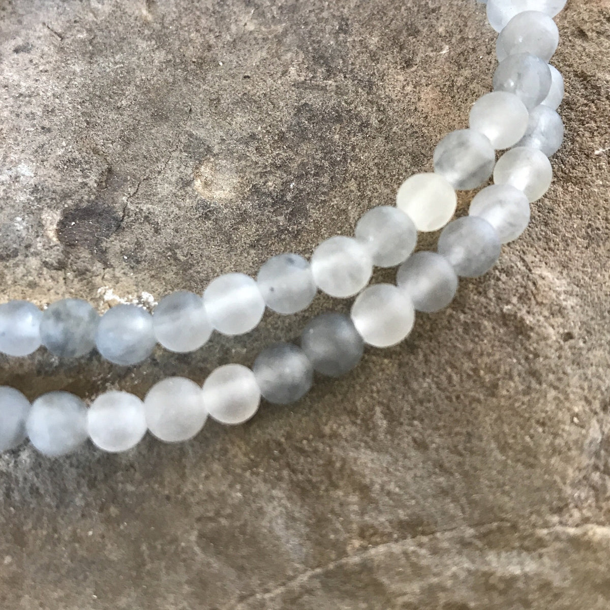 Cloud Quartz Mini Bead Bracelet