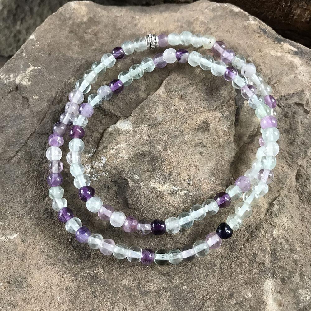 Fluorite Mini Bead Bracelet