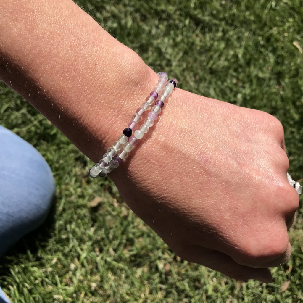 Fluorite Mini Bead Bracelet