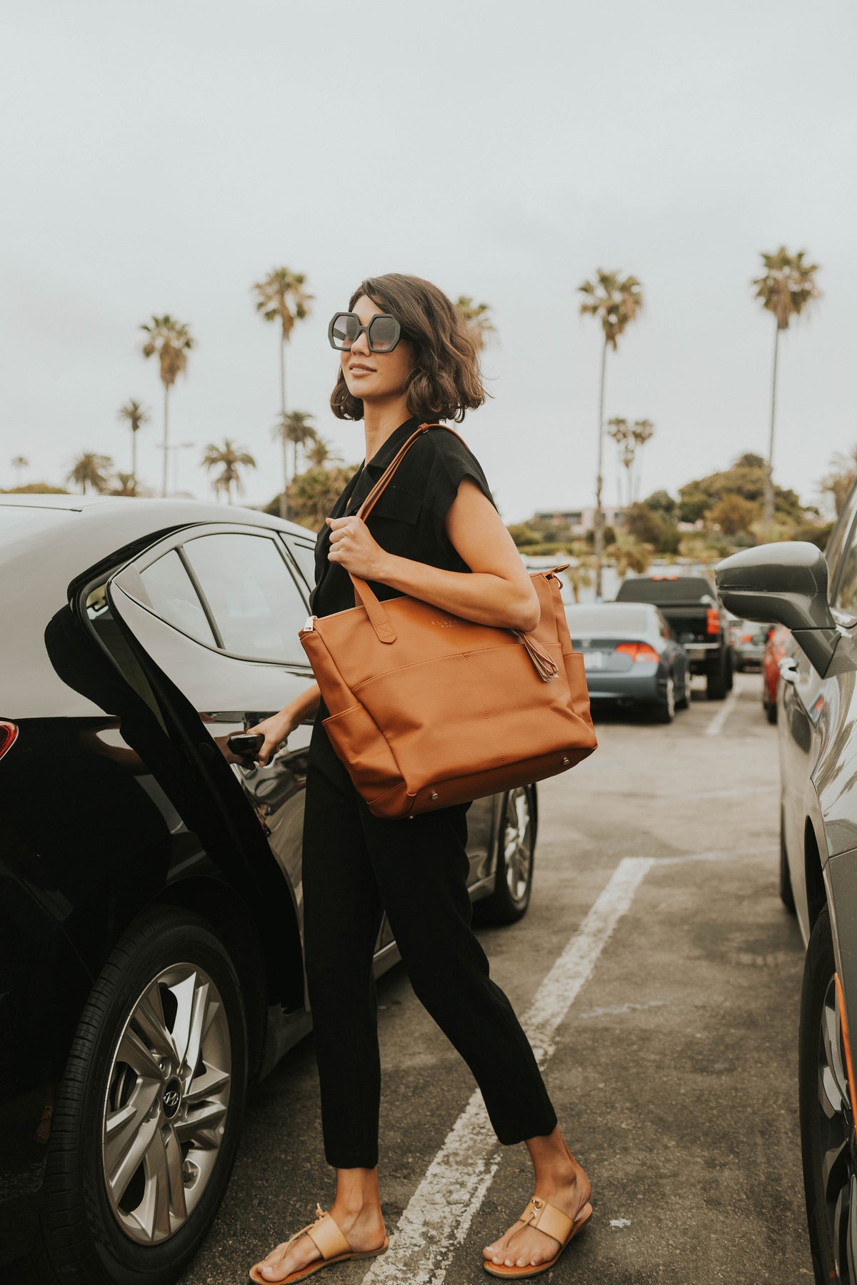 Aberdeen Leather Bag - Saddle