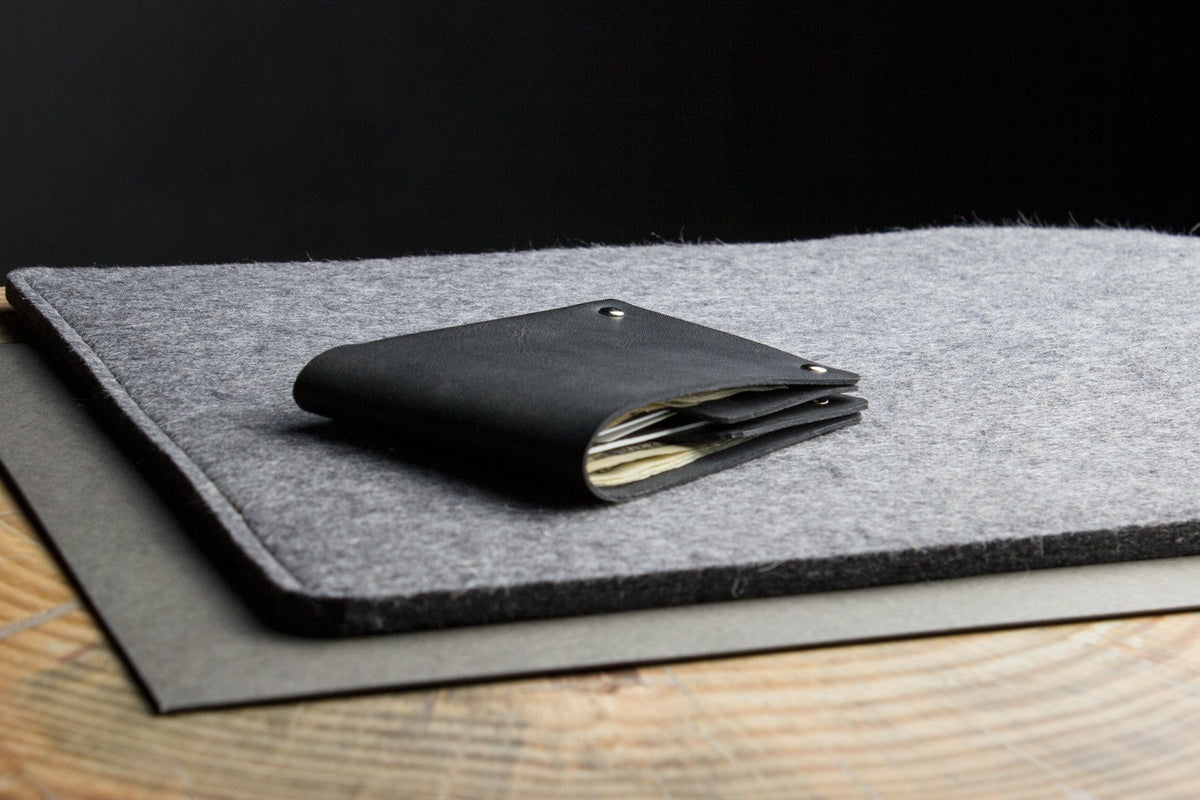 Unstitched Leather Billfold Wallet