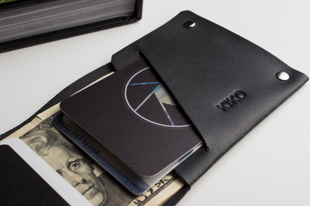 Unstitched Leather Billfold Wallet