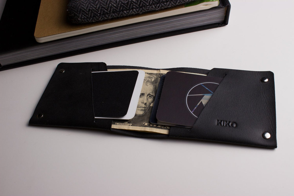 Unstitched Leather Billfold Wallet