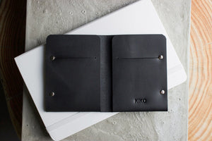 Unstitched Leather Twofold Wallet