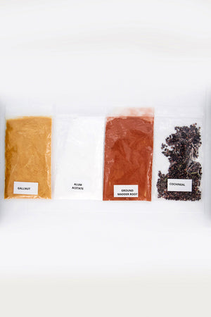 Natural Dye Kit Cochineal & Ground Madder Root (pink and orange) + Good Tee Unisex