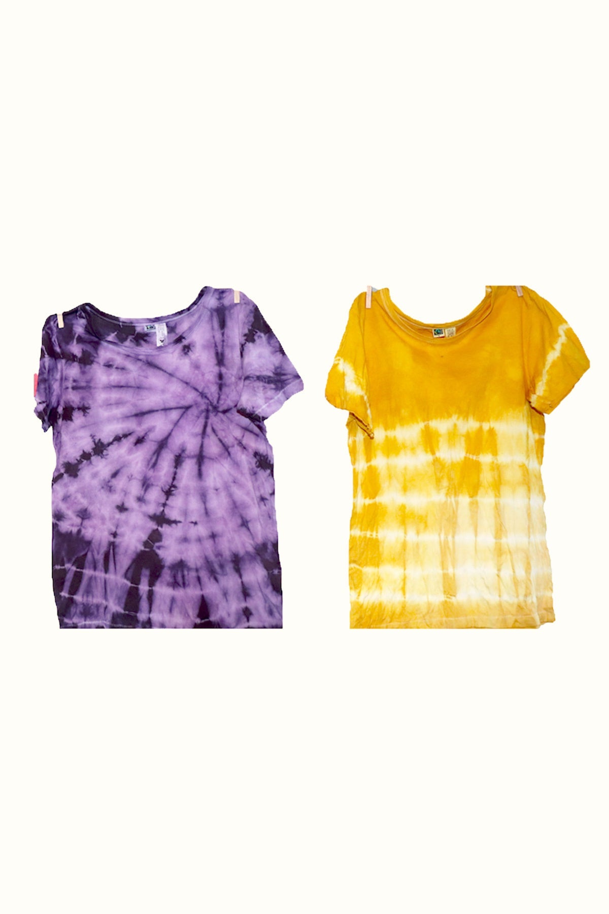 Natural Dye Kit Logwood &amp; Osage Sawdust (purple &amp; yellow) + Good Tee Unisex