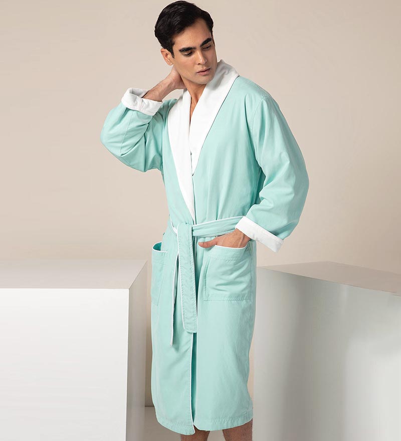 Men&#39;s Luxury Microfiber Spa Robe