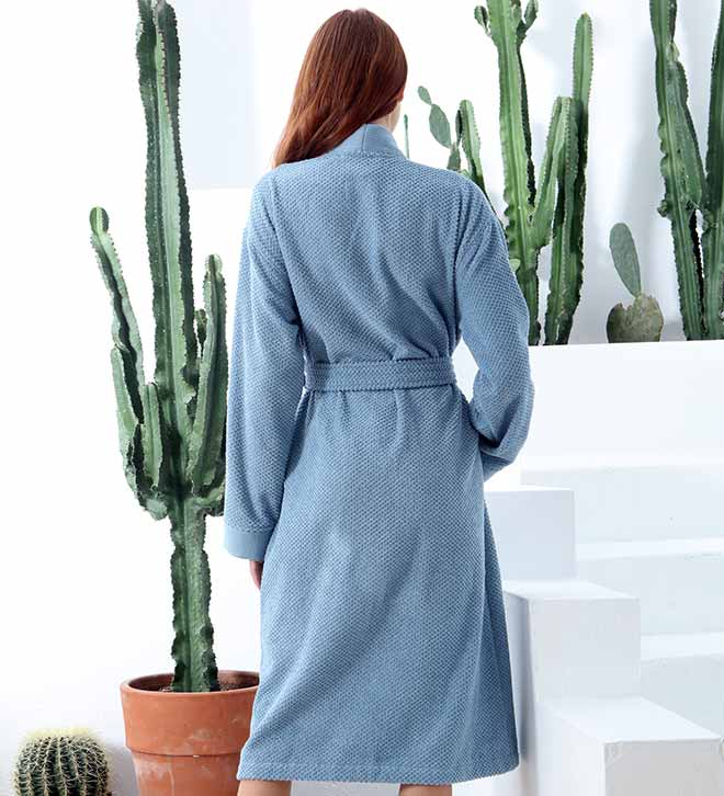 Women&#39;s Turkish Cotton Terry Cloth Kimono Robe