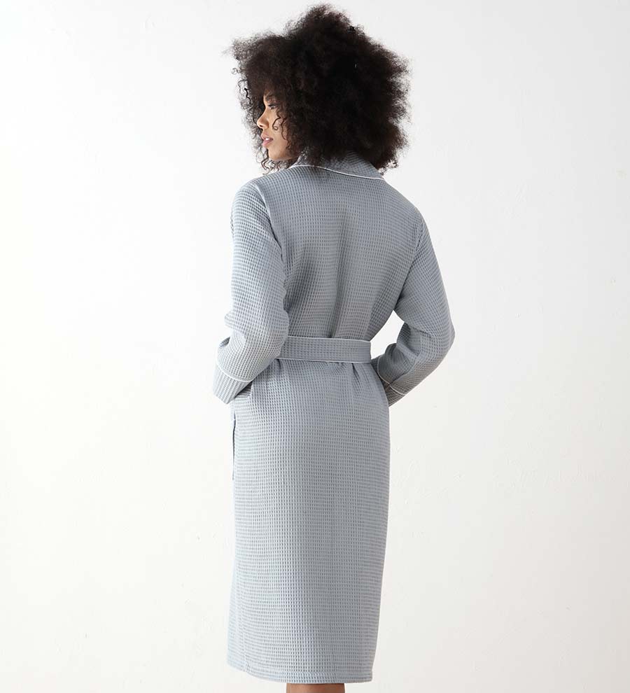 Women&#39;s Full Length Waffle Hotel Robe