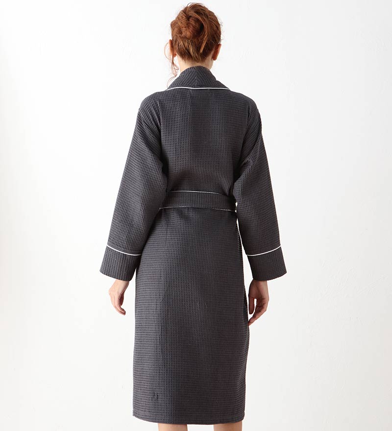 Women&#39;s Full Length Waffle Hotel Robe