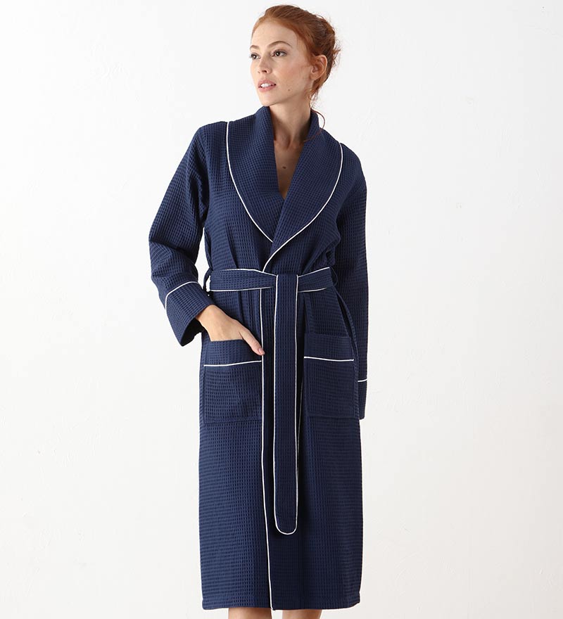Women&#39;s Full Length Waffle Hotel Robe