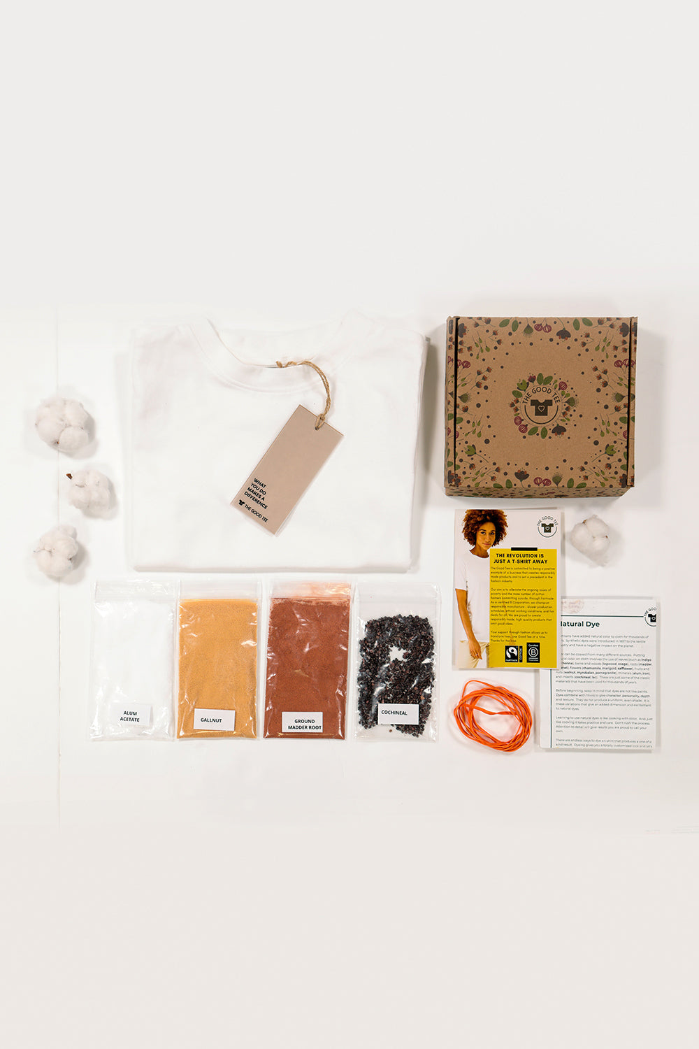 Pink &amp; Orange Natural Dye Kit &amp; Toddler T-Shirt