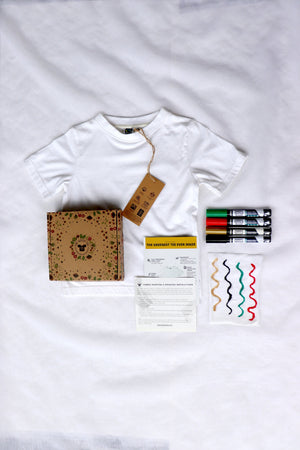 Xmas Fabric Marker Kit + Sustainable Toddler Tshirt