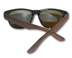 Real Ebony Wood Hybrid Wanderer Style Sunglasses by WUDN