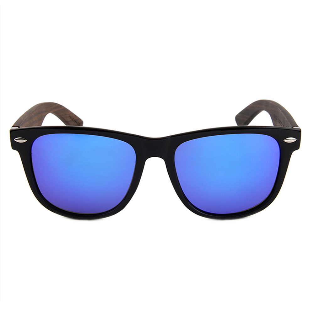 Real Ebony Wood Hybrid Wanderer Style Sunglasses by WUDN