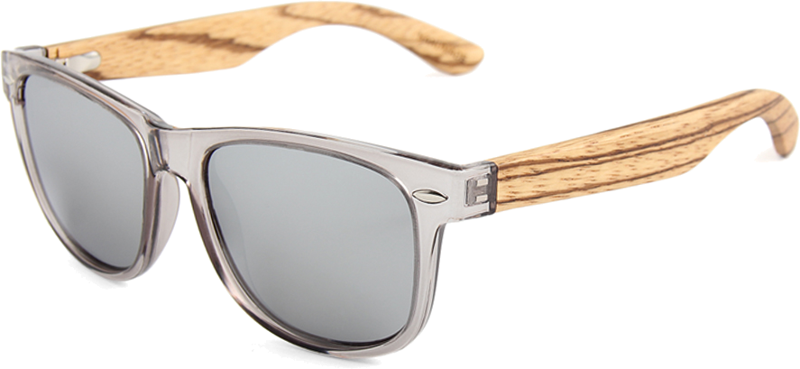 Real Zebra Wood Wanderer Sunglasses by WUDN