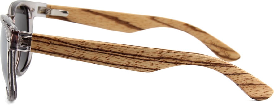 Real Zebra Wood Wanderer Sunglasses by WUDN