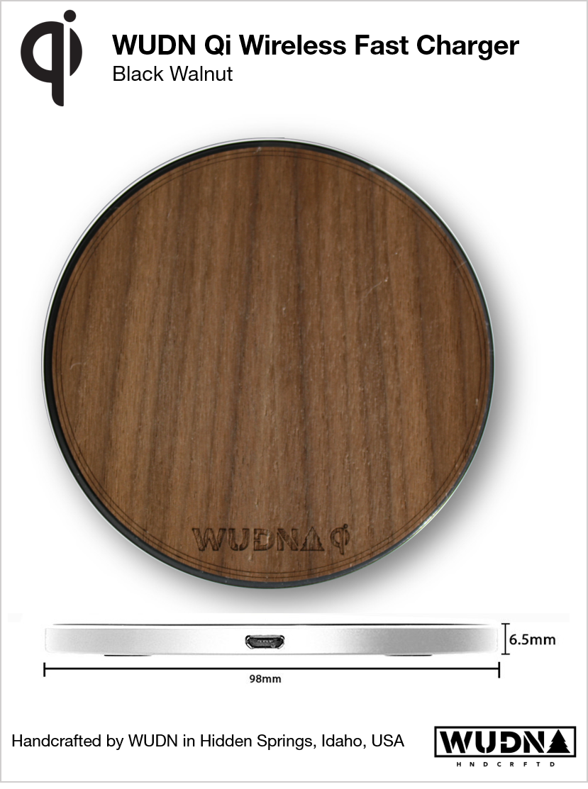Wooden Qi Wireless Fast Charger
