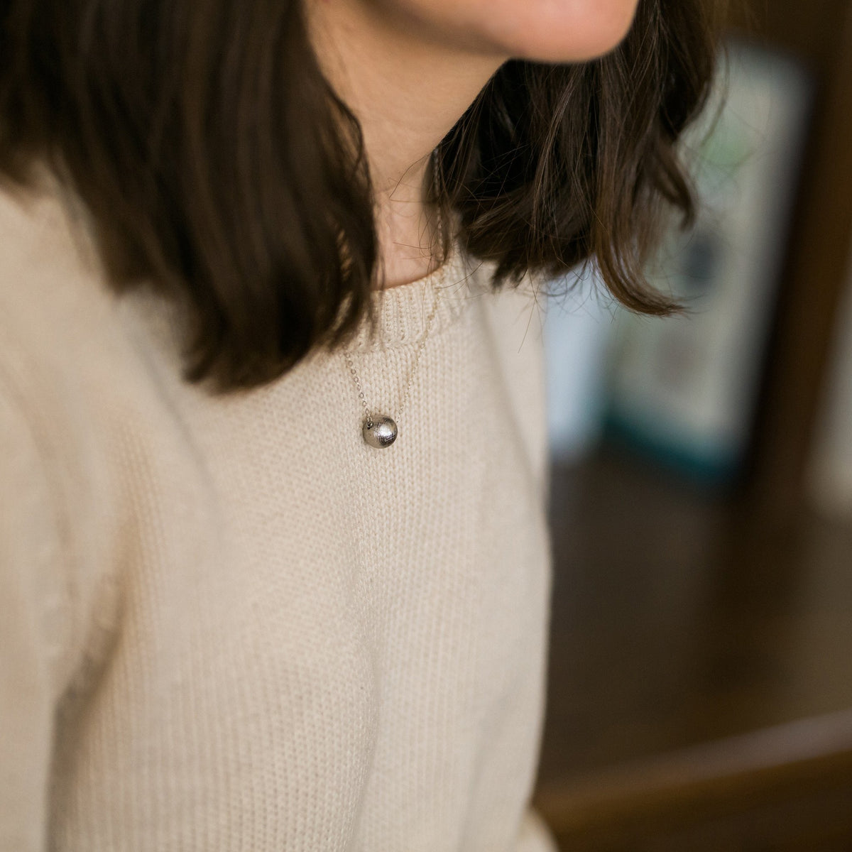 Simple Gibeon Meteorite Necklace