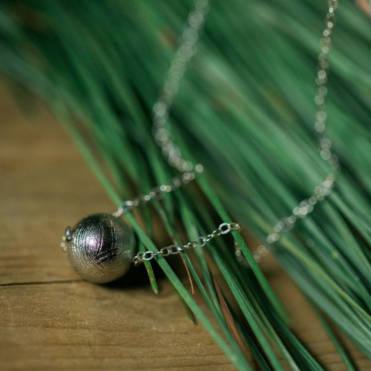 Simple Gibeon Meteorite Necklace