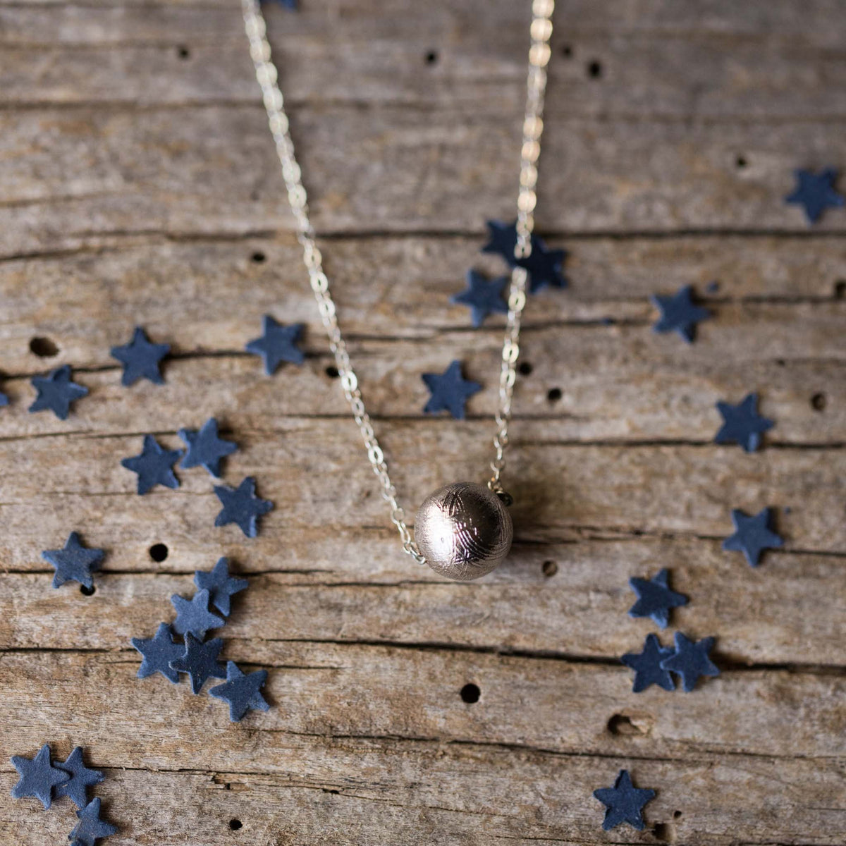 Simple Gibeon Meteorite Necklace